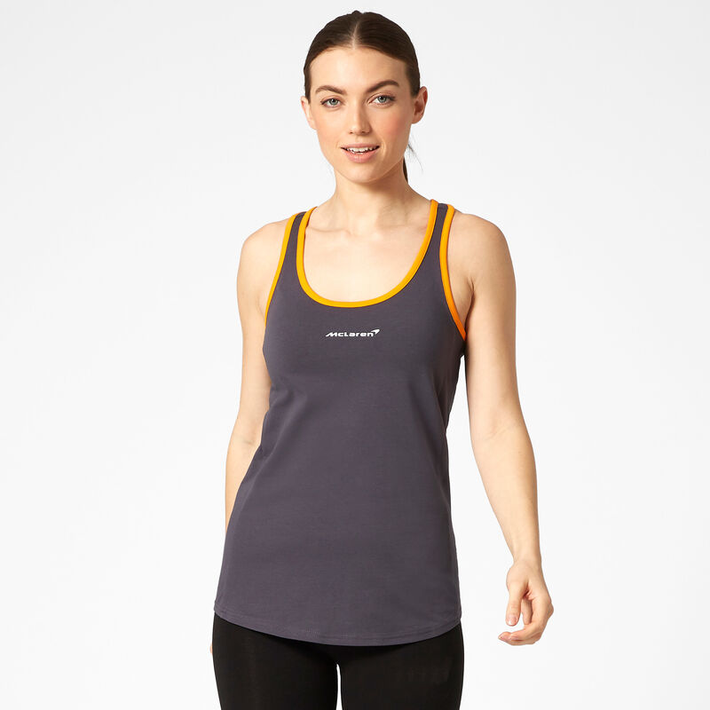 MCLAREN FW WOMENS RACER BACK TEE - Antracit