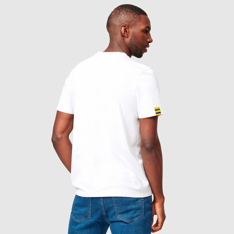 AS FW MENS STRIPE GRAPHIC TEE - white
