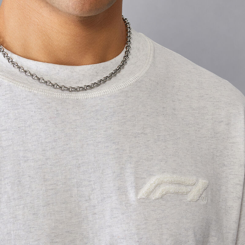 F1 FW RELAXED FIT BOUCLE TEE - white