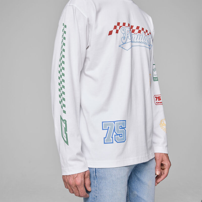 F1 FW LEGACY GRAPHIC LONGSLEEVE TEE - white