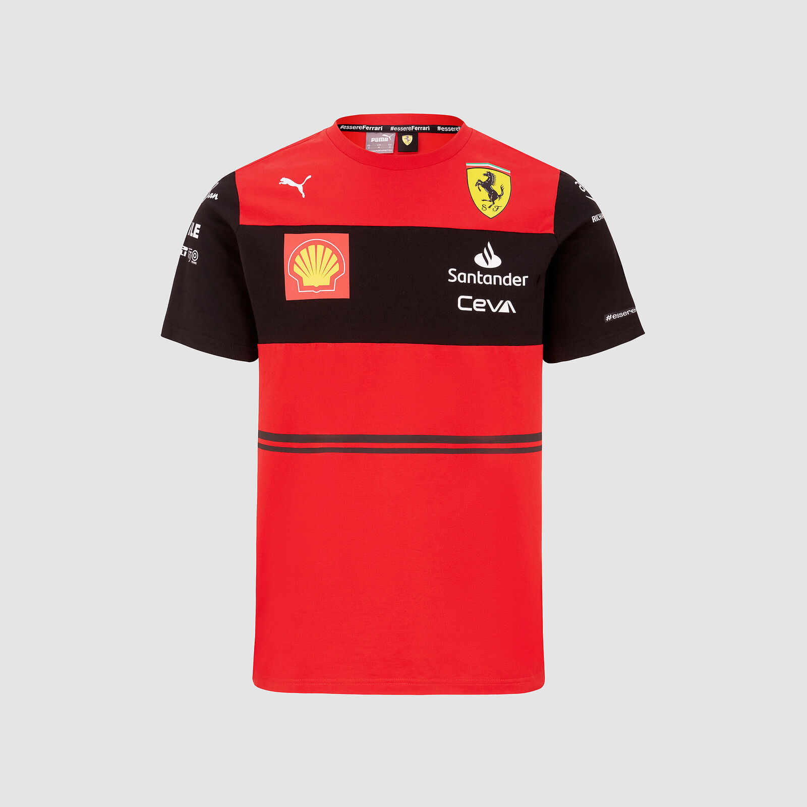  Scuderia Ferrari F1 Men's 2022 Team T-Shirt (2XL) Red