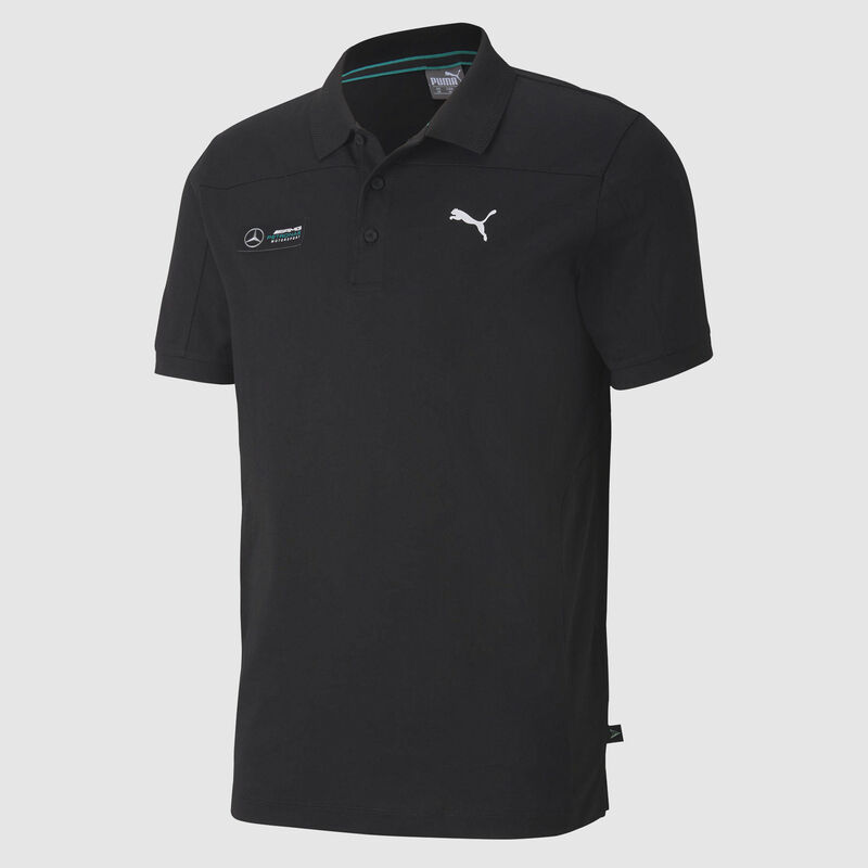 MAPM PU MENS PANEL POLO - black