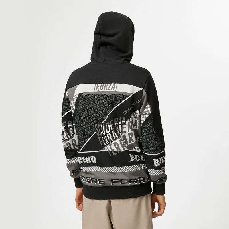 SF FW MENS GRAPHIC HOODY - black