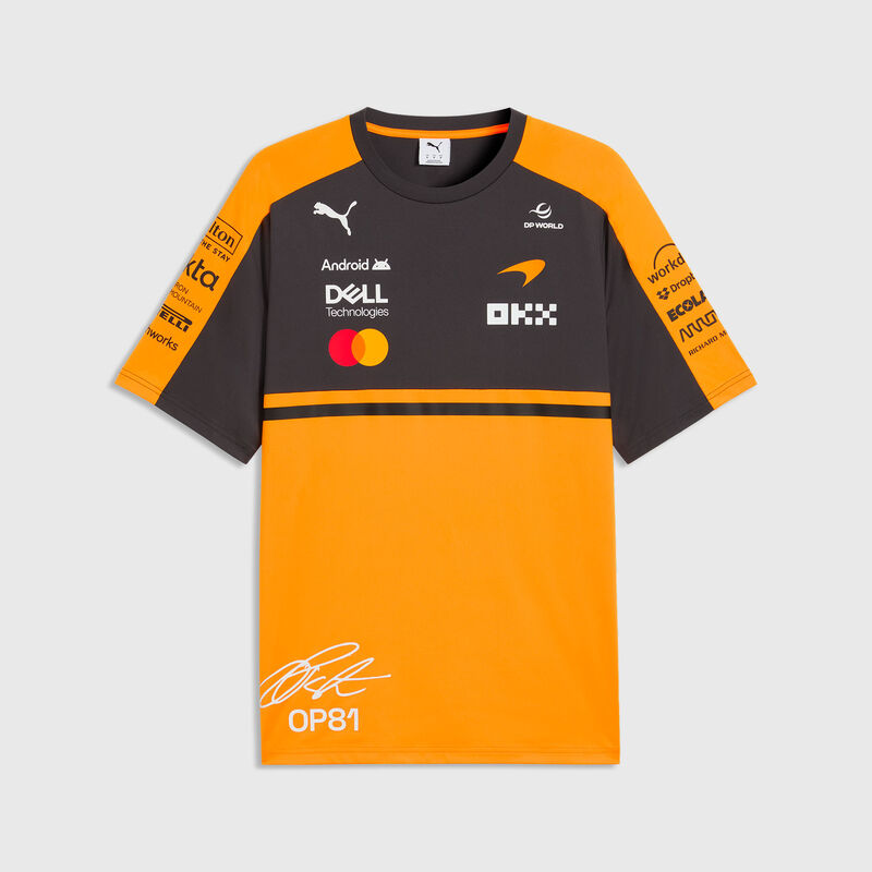 PUMA 2026 Oscar Piastri T-shirt 2026 - McLaren F1 - Papaya S for males - 4070032331423 - Fuel For Fans F1 Merchandise store