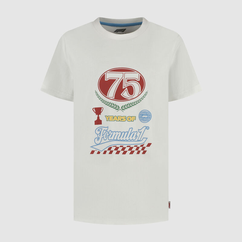 Kids Legacy Graphic T-shirt 2025 - F1 Collection - White 92 - 8719203597089 - Fuel For Fans F1 Merchandise store