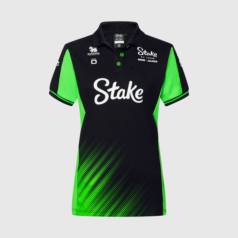 STAKE RP WOMENS TEAM POLO - black