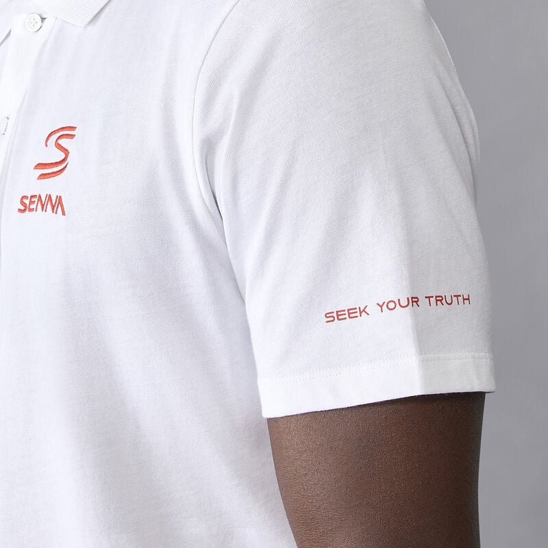AS FW MENS SENNA LOGO POLO - white