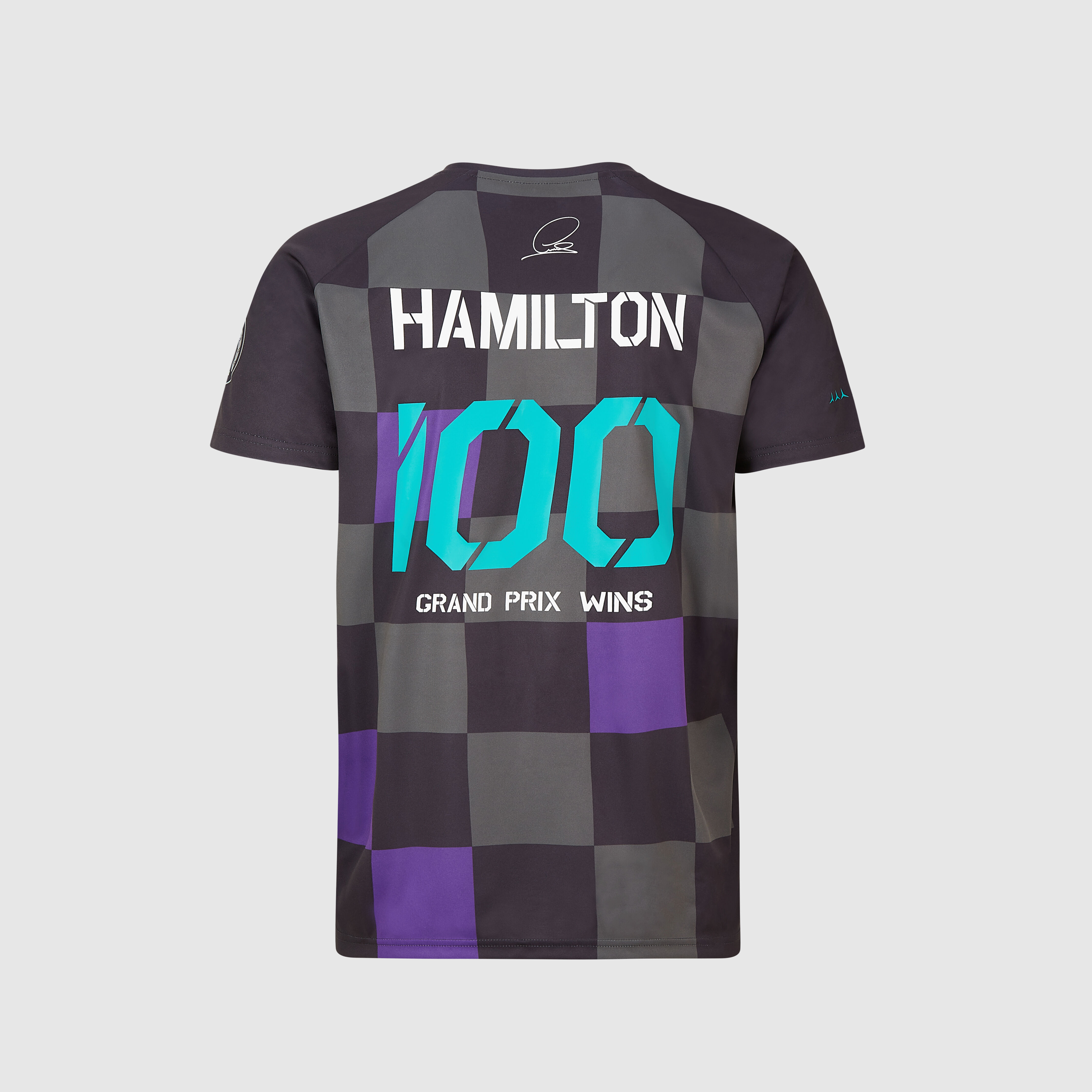 Lewis Hamilton 100 GP Victories T shirt Mercedes AMG Petronas