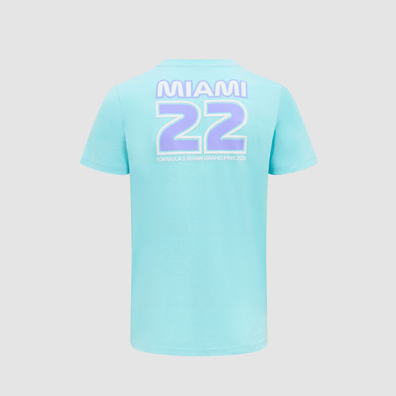 F1 FW MENS PASTEL MIAMI TEE - baby blue