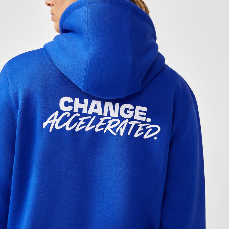 FE FW CHANGE ACCELERATED HOODY - blue