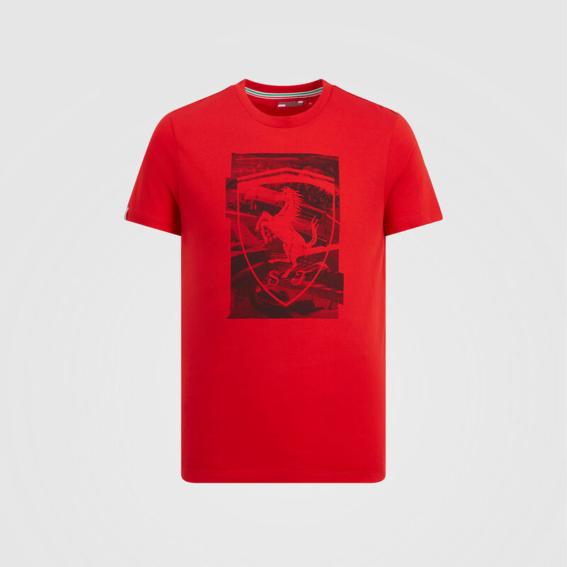 SF FW MENS SHIELD COLLAGE GRAPHIC TEE - red