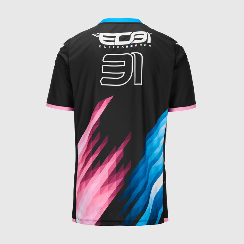 2024 Esteban Ocon Driver T-shirt 2024 - Alpine F1 - Black L for males - 8051781882868 - Fuel For Fans F1 Merchandise store