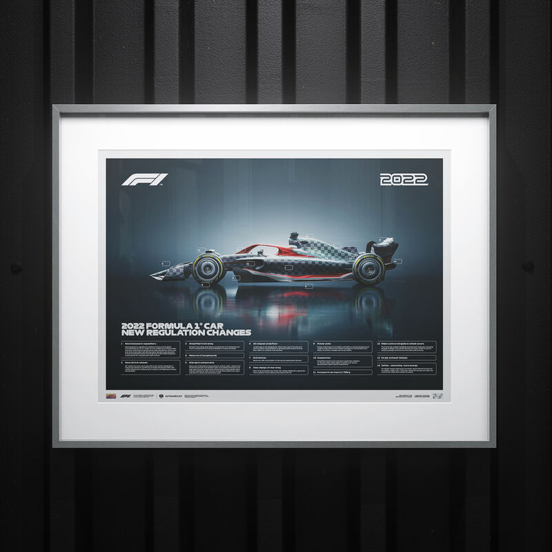 F1 SL NEW REGULATIONS 2022 POSTER - Multicolor