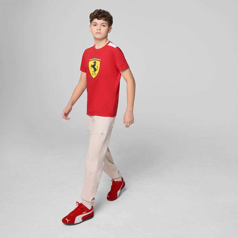 SF KIDS LARGE SHIELD TEE - red