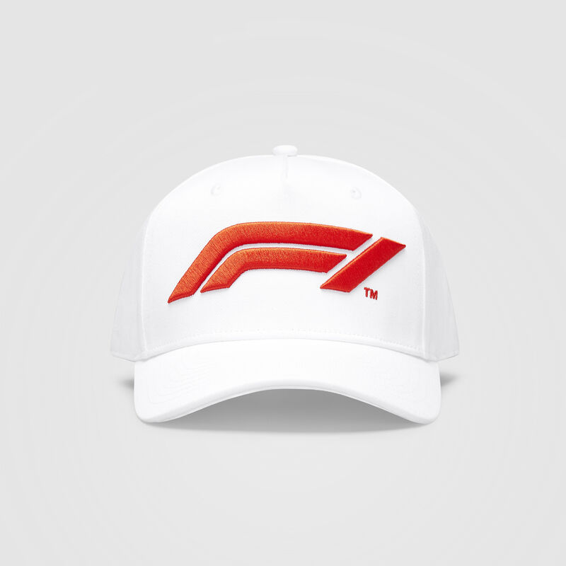 F1 FW LARGE LOGO BASEBALL CAP - white