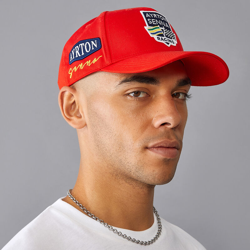 AS FW LEGACY SENNA PATCHWORK CAP - red