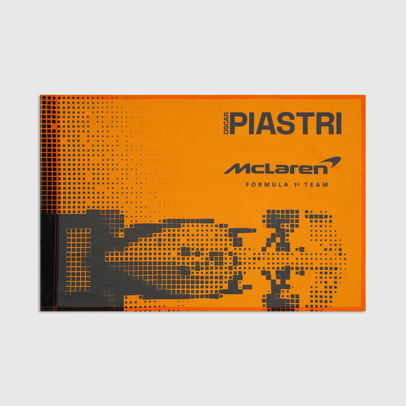 Oscar Piastri Flag 2026 - McLaren F1 - Papaya ONE SIZE - 8719203700724 - Fuel For Fans F1 Merchandise store