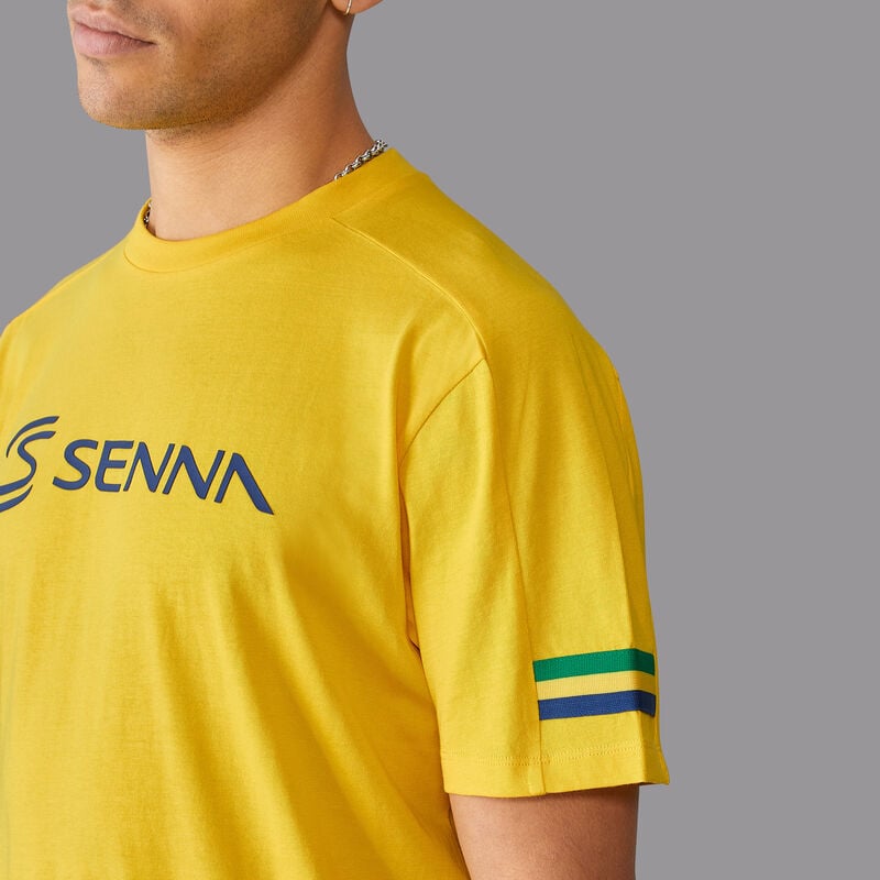 AS FW MENS STRIPE TEE - yellow