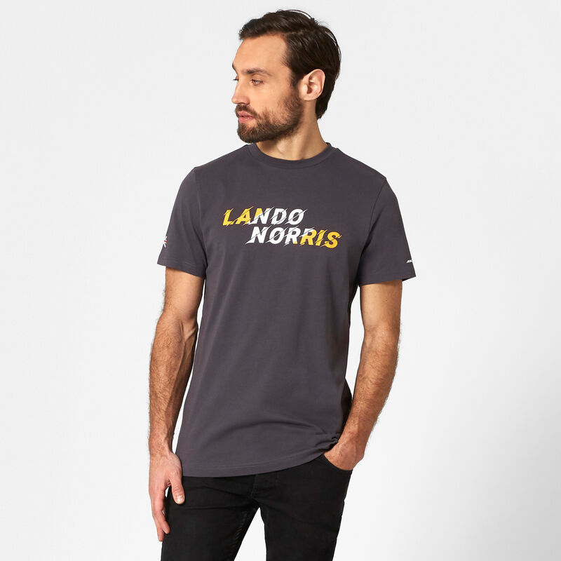 MCLAREN FW MENS LANDO GRAPHIC TEE - antracit