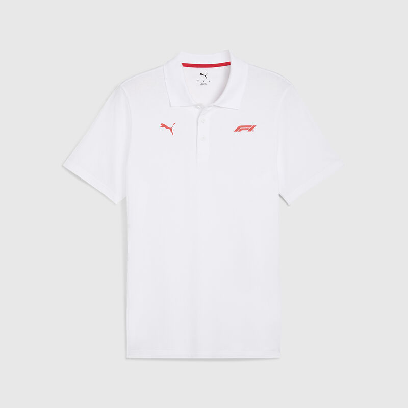 PUMA Small Logo Polo 2026 - F1 Collection - Puma white XS for males - 8719203714127 - Fuel For Fans F1 Merchandise store