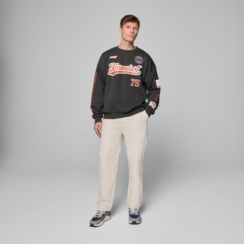 F1 FW HERITAGE GRAPHIC CREW SWEAT - black