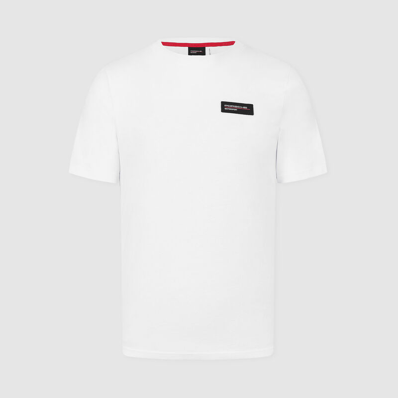 Logo T-shirt 2025 - Porsche Motorsport - White XS for males - 8719203394589 - Fuel For Fans F1 Merchandise store
