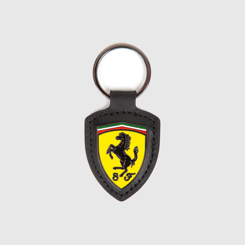 SF FW LEATHER FOB KEYRING - black