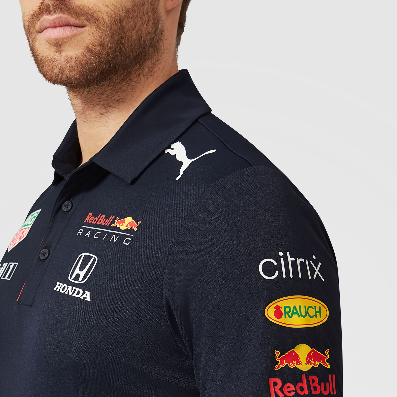 Red Bull Racing F1 Men's 2023 Team Polo Shirt- Navy