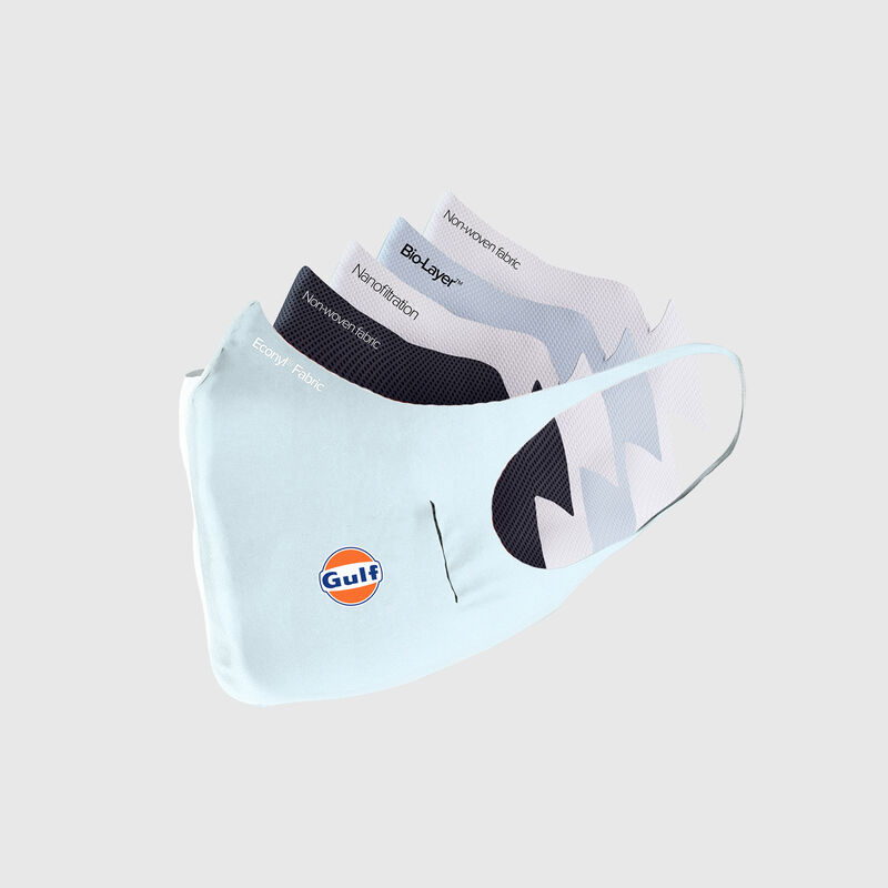 MCLAREN GULF U FACE MASK - blue