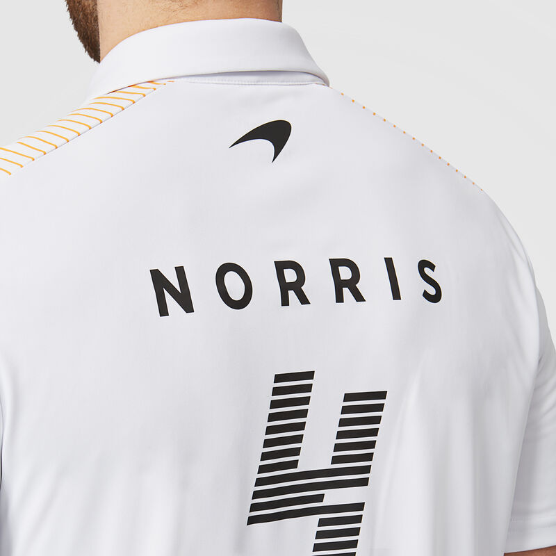 MCLAREN RP MENS NORRIS POLO - white