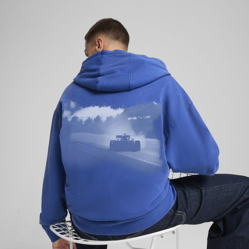 F1 LS GRAPHIC FULL ZIP HOODIE - blue