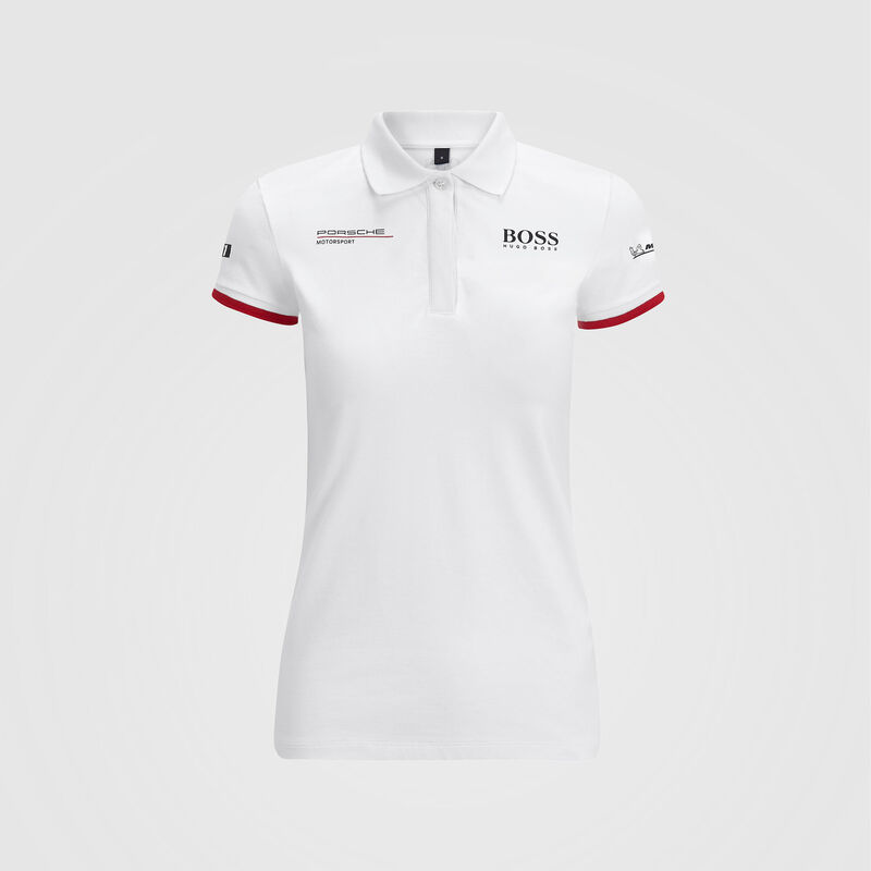 PORSCHE RP WOMENS TEAM POLO - white