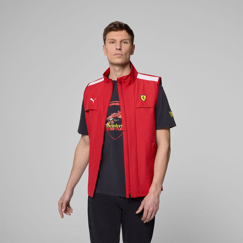 SF FW GILET - red