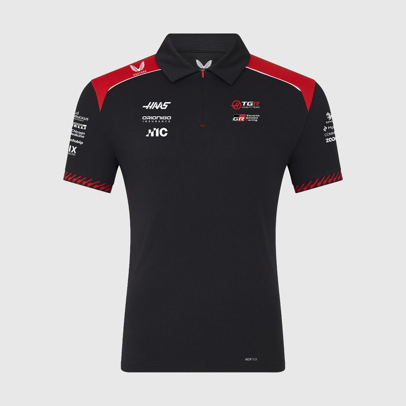 2026 Team Polo 2026 - Haas F1 Team - Caviar S for males - 5063606437958 - Fuel For Fans F1 Merchandise store