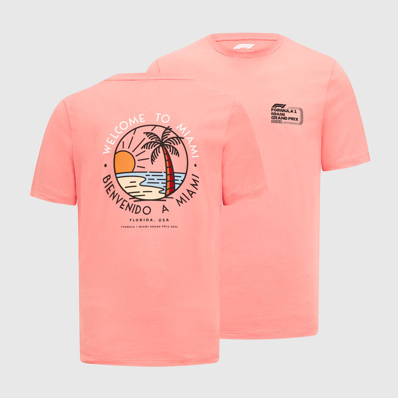 F1 FW RS MIAMI TEE - pink