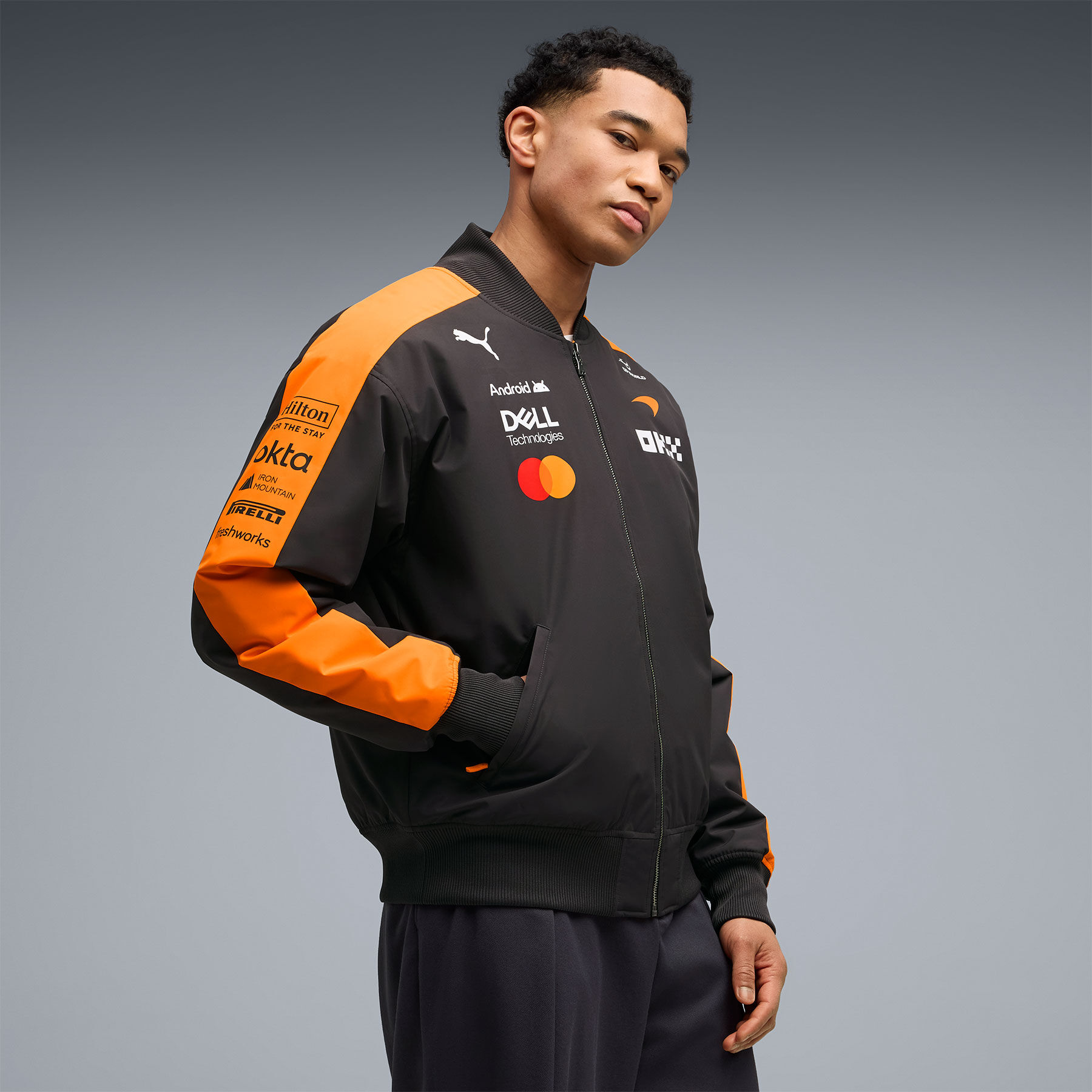 PUMA 2026 Team Bomber Jacket - McLaren Mastercard F1 | Fuel For Fans