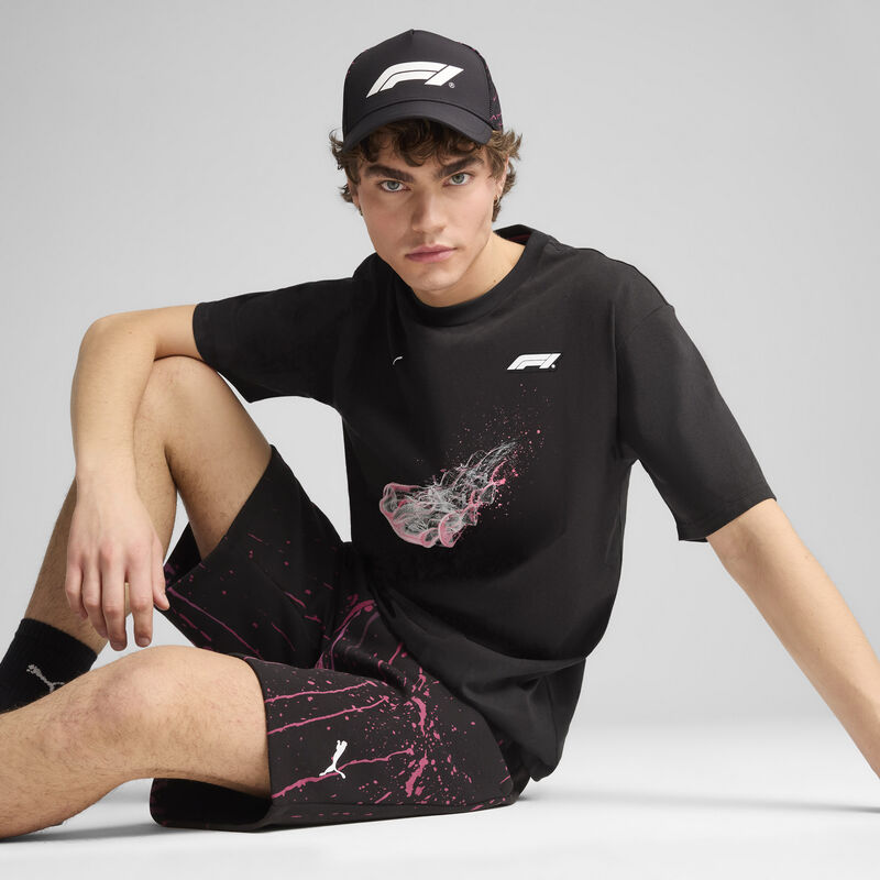 F1 LS SPEED SPLASH TEE - black