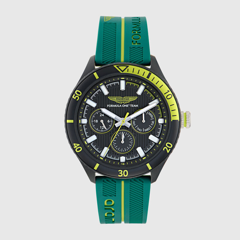 AMF1 PIT SILICONE STRAP WATCH - Podium Green