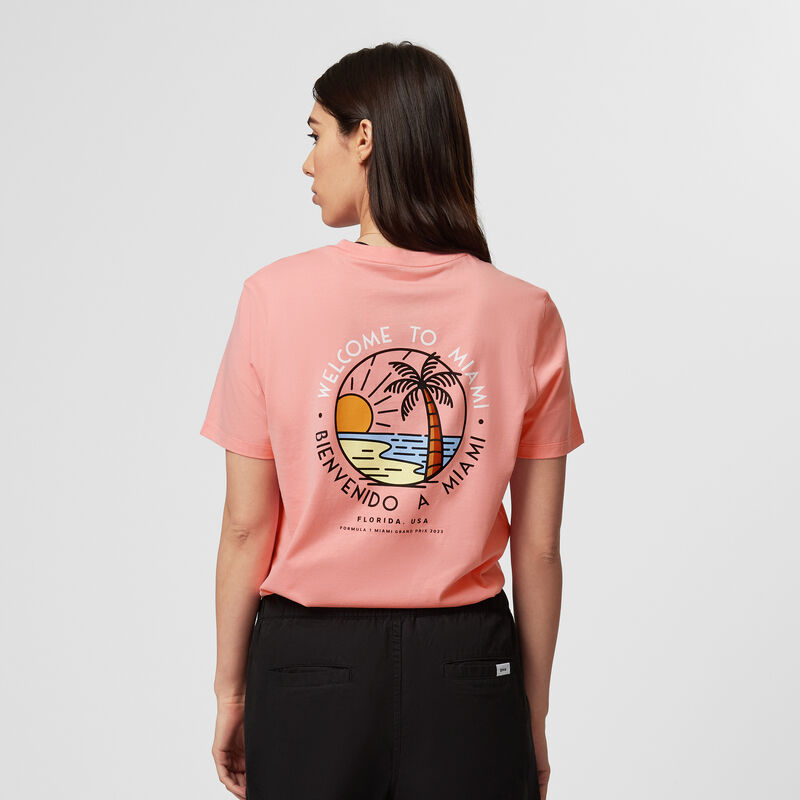 F1 FW RS MIAMI TEE - pink
