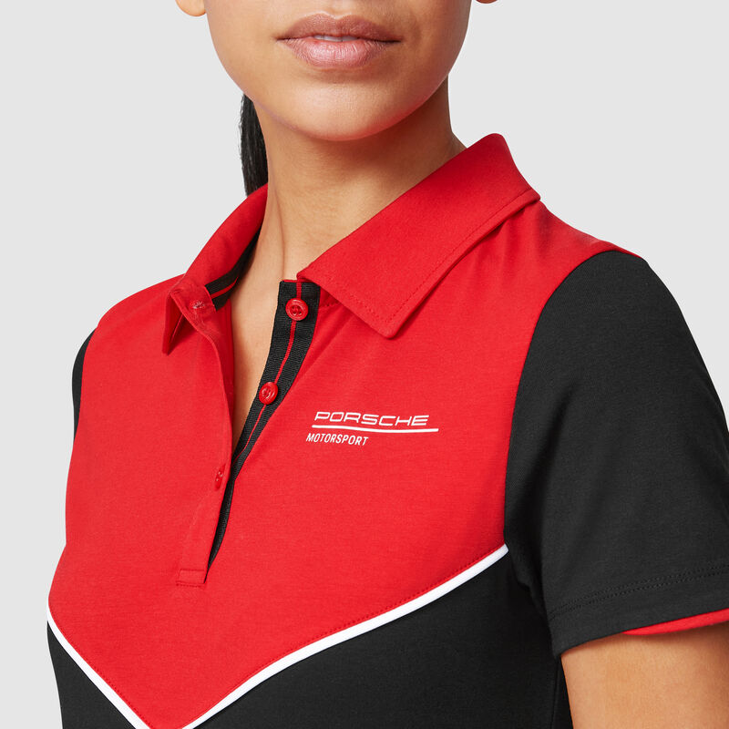 PORSCHE FW WOMENS  POLO - black
