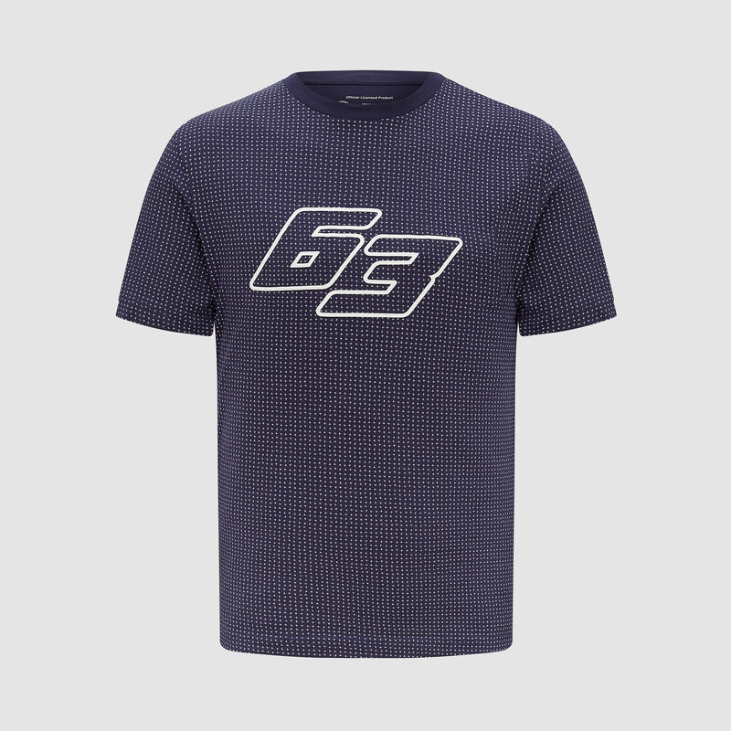 George Russell Japan GP T-shirt 2022 - Mercedes-AMG Petronas - Indigo XXS for males - 8719203278643 - Fuel For Fans F1 Merchandise store