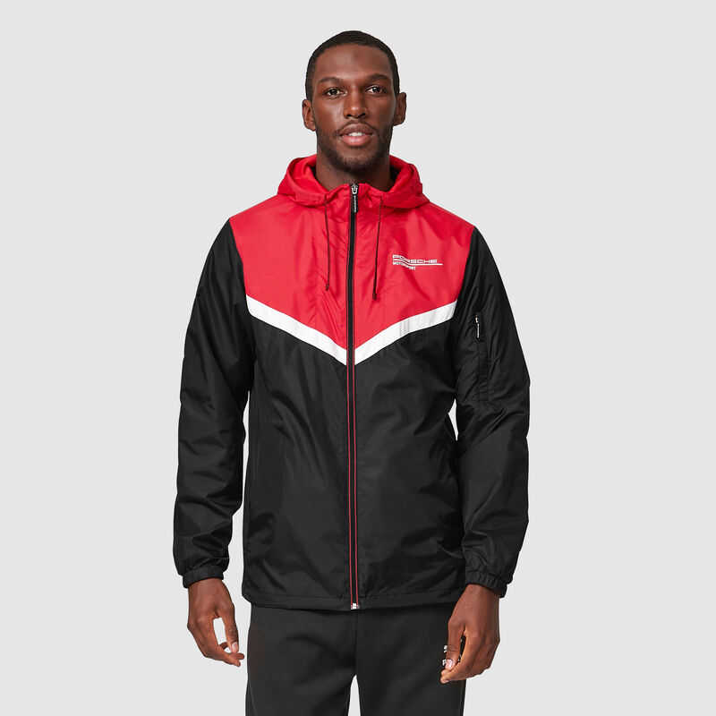PORSCHE FW UNISEX WINDBREAKER - black