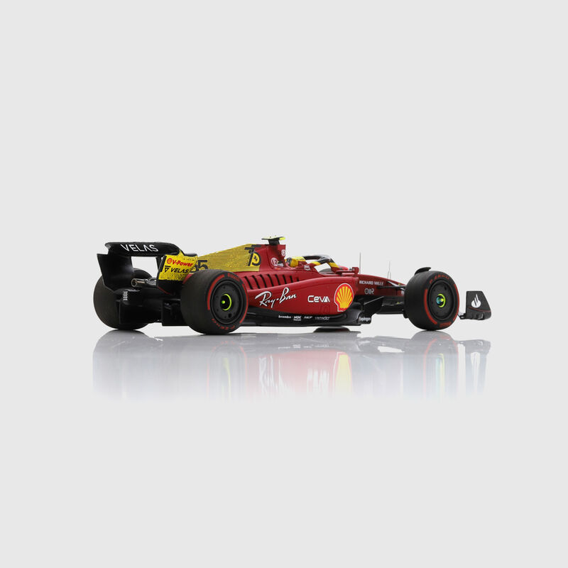 SF SL SAINZ #55 WINNER GB 2022 1:43 SCALE CAR - red