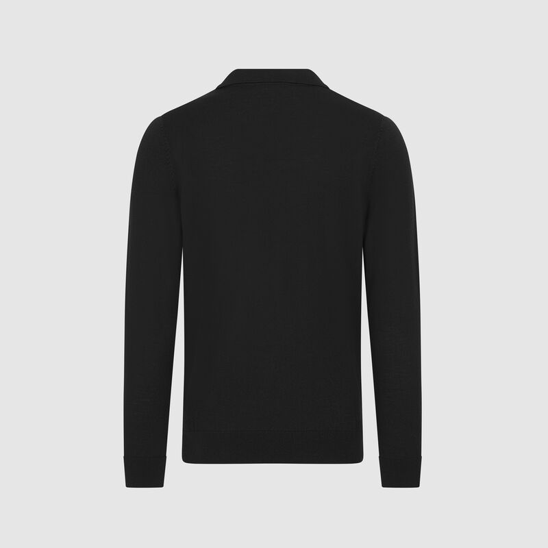 MAPF1 FW MENS ELEVATED KNIT POLO - black