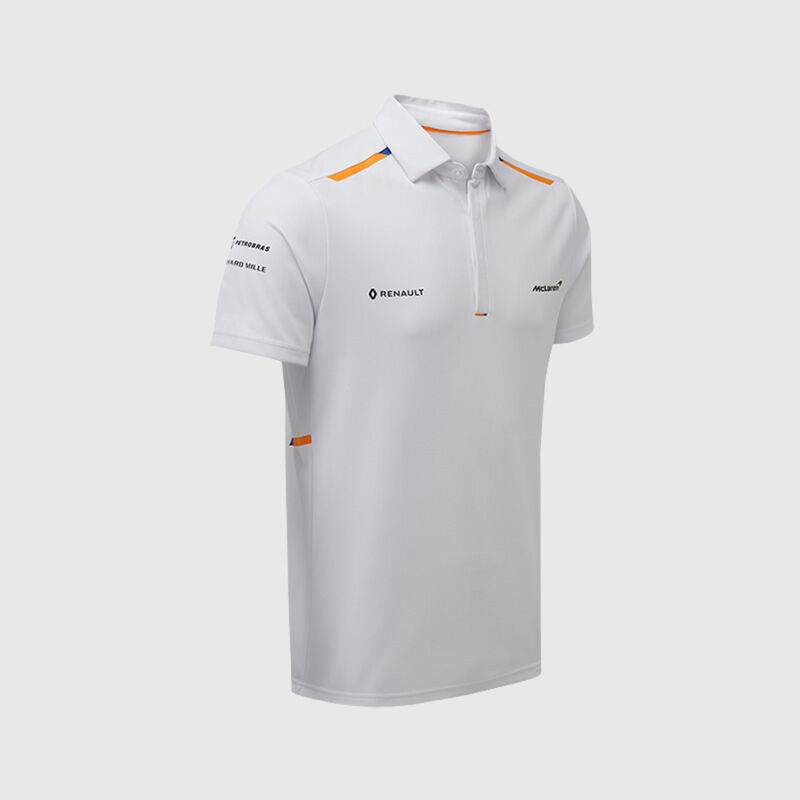 MCLAREN RP MENS POLO - white