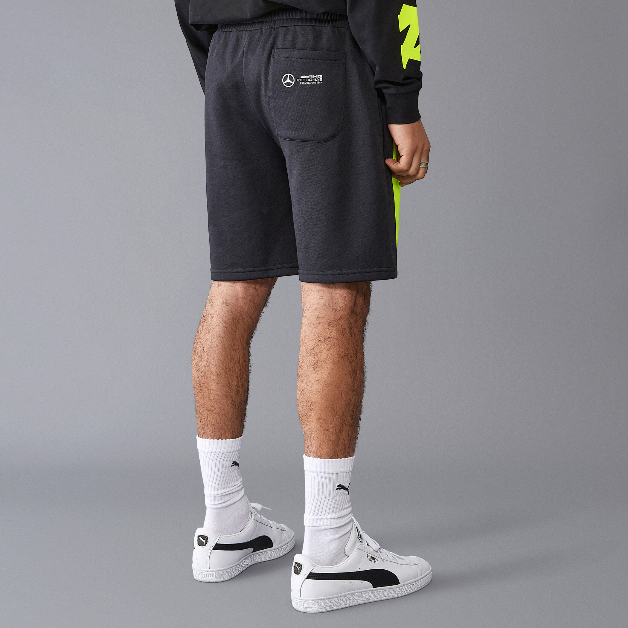 Lewis Hamilton Sweat Shorts Mercedes AMG F1 Fuel For Fans