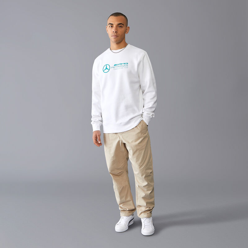 MAPF1 FW MENS CREW NECK SWEAT - white