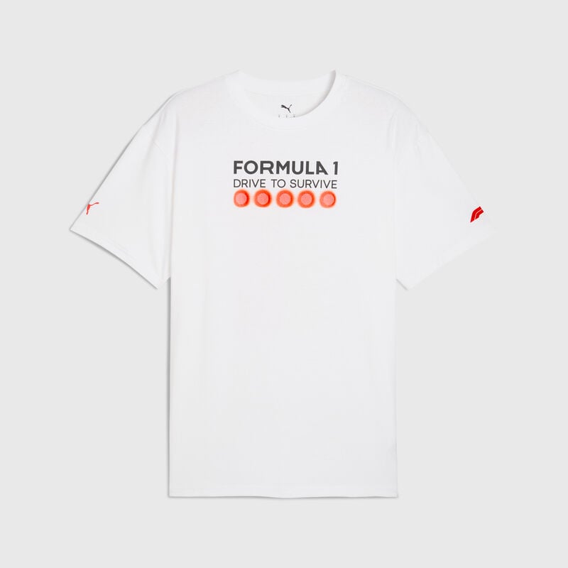 PUMA F1® DTS Relaxed Graphic T-shirt 2025 - F1 Collection - White S for males - 4069156126589 - Fuel For Fans F1 Merchandise store