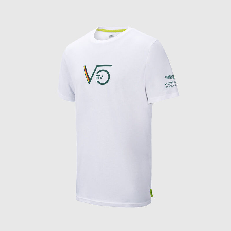 AMF1 RP MENS VETTEL TEE - white