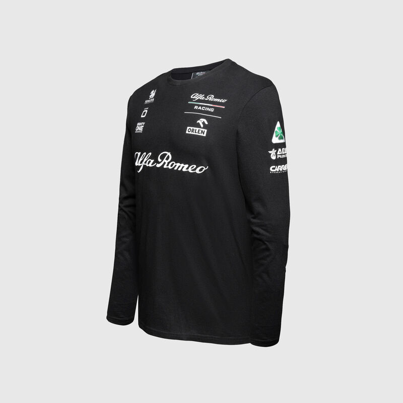 ALFA ROMEO RACING MENS ESSENTIAL LS TEE - black